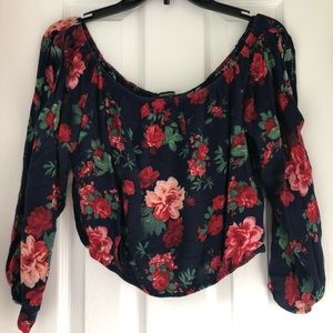 Off The Shoulder Floral Top